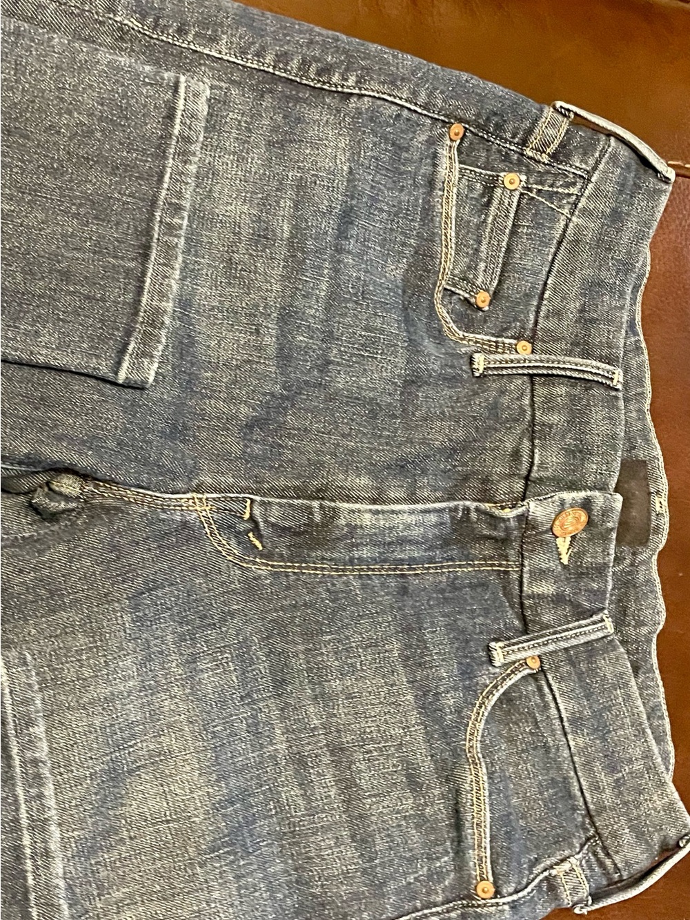 MOTHER The Looker Crop High-Rise Dark Indigo Ankle Skinny Jeans size 26 - Picture 5 of 6